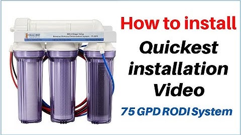 75GPD RODI Installation - Bulk Reef Supply