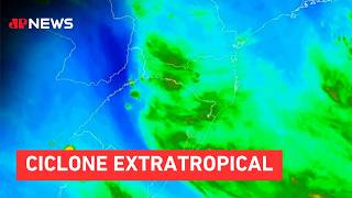 INMET monitors potential formation of bomb cyclone in Southern Brazil