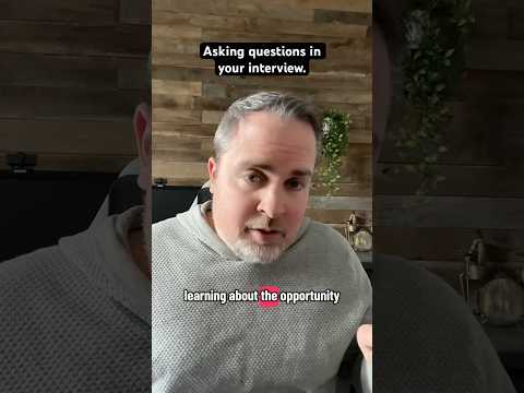 Asking questions in your job interview.  #interviewquestions