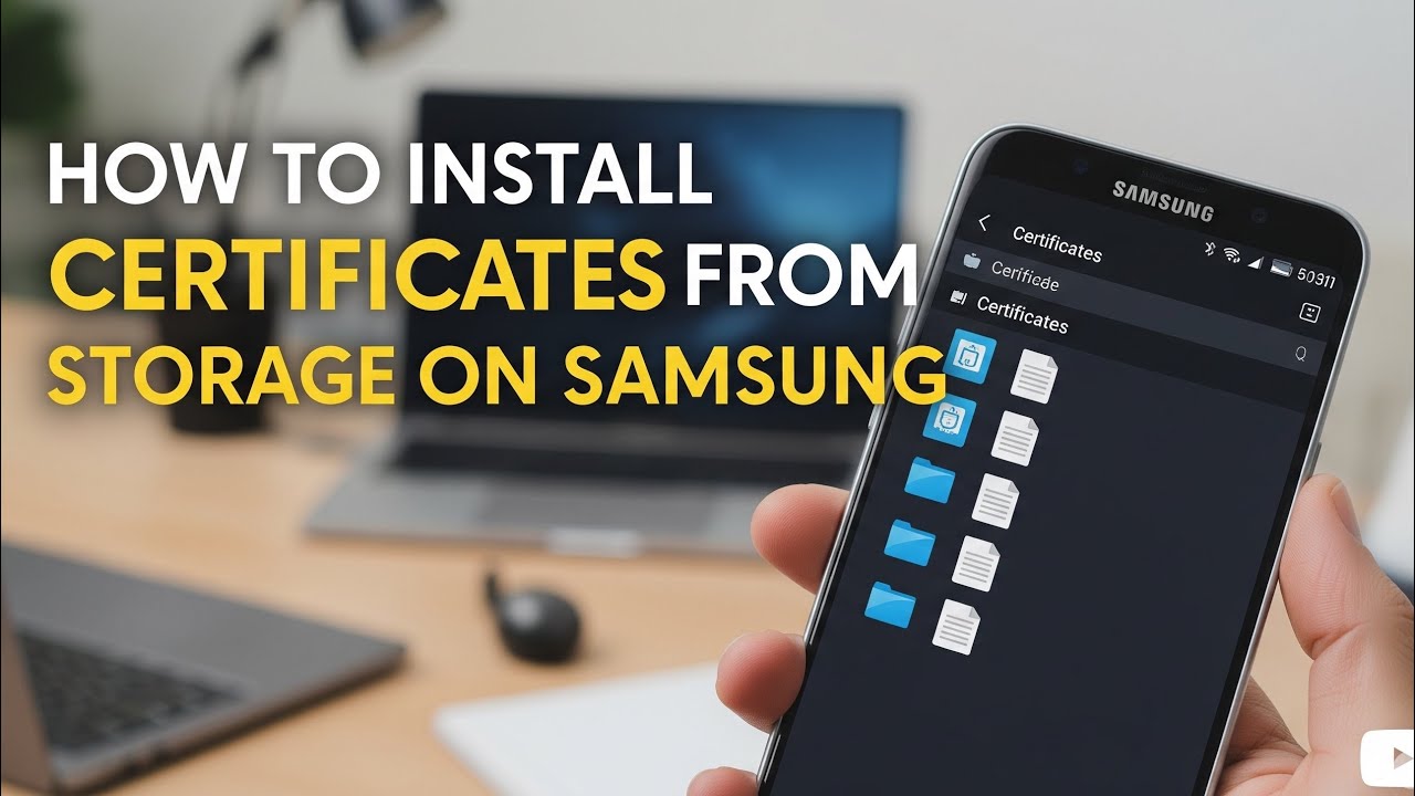 How to install certificates from storage on Samsung