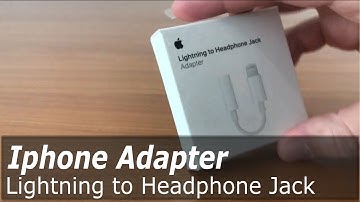 Iphone Lightning to Headphone Jack Adapter, Apple cable | Unboxing