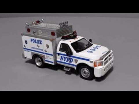 CODE 3 NYPD 1/64 scale radio truck - YouTube