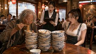美女用僅剩的錢請餓的快不行的乞丐吃飯，老人一口氣吃了十幾碗！豈料乞丐竟是世界首富，為孫子尋找媳婦測試人心，女孩從此逆襲人生如開掛！新劇全集🔥 💥 #爽劇 #逆襲 #短劇推薦 #cdrama