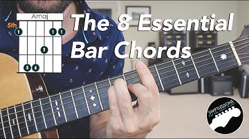 The 8 Essential Bar Chord Shapes  - Easy Beginner Guitar Lesson