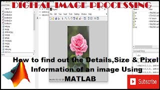 How to Find Out the Details and Size & Pixel Information of an Image Using MATLAB Information