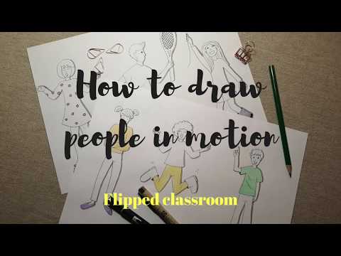 Video: How To Draw A Person In Motion