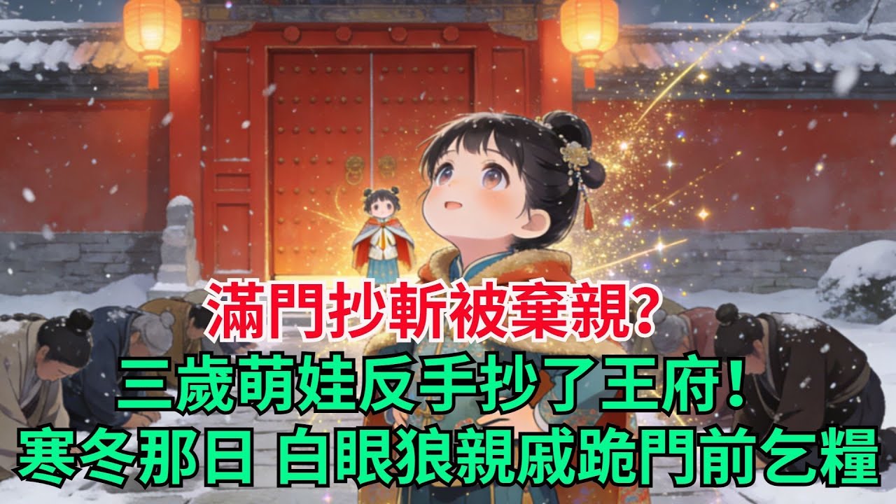 滿門抄斬被棄親？三歲萌娃反手抄了王府！寒冬那日，白眼狼親戚跪門前乞糧！#穿越#有聲書#爽文#萌娃#團寵