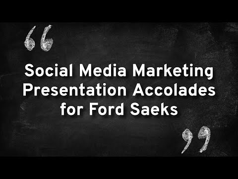 Social Media Marketing Presentation Accolades for ...