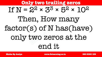 CAT 2023 : Number of Exactly "n" 0