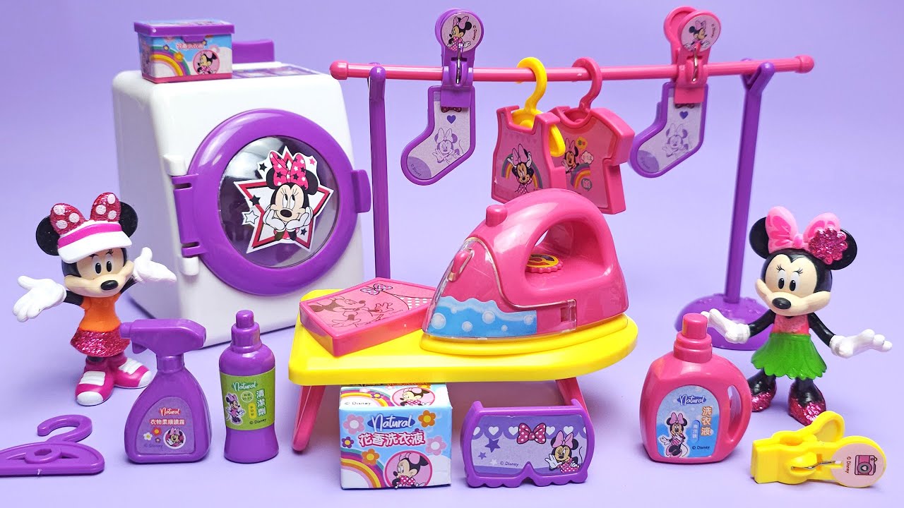 Disney Minnie Mouse Laundry Playset [PB-989] - Satisfying with Unboxing Toys Compilation ASMR