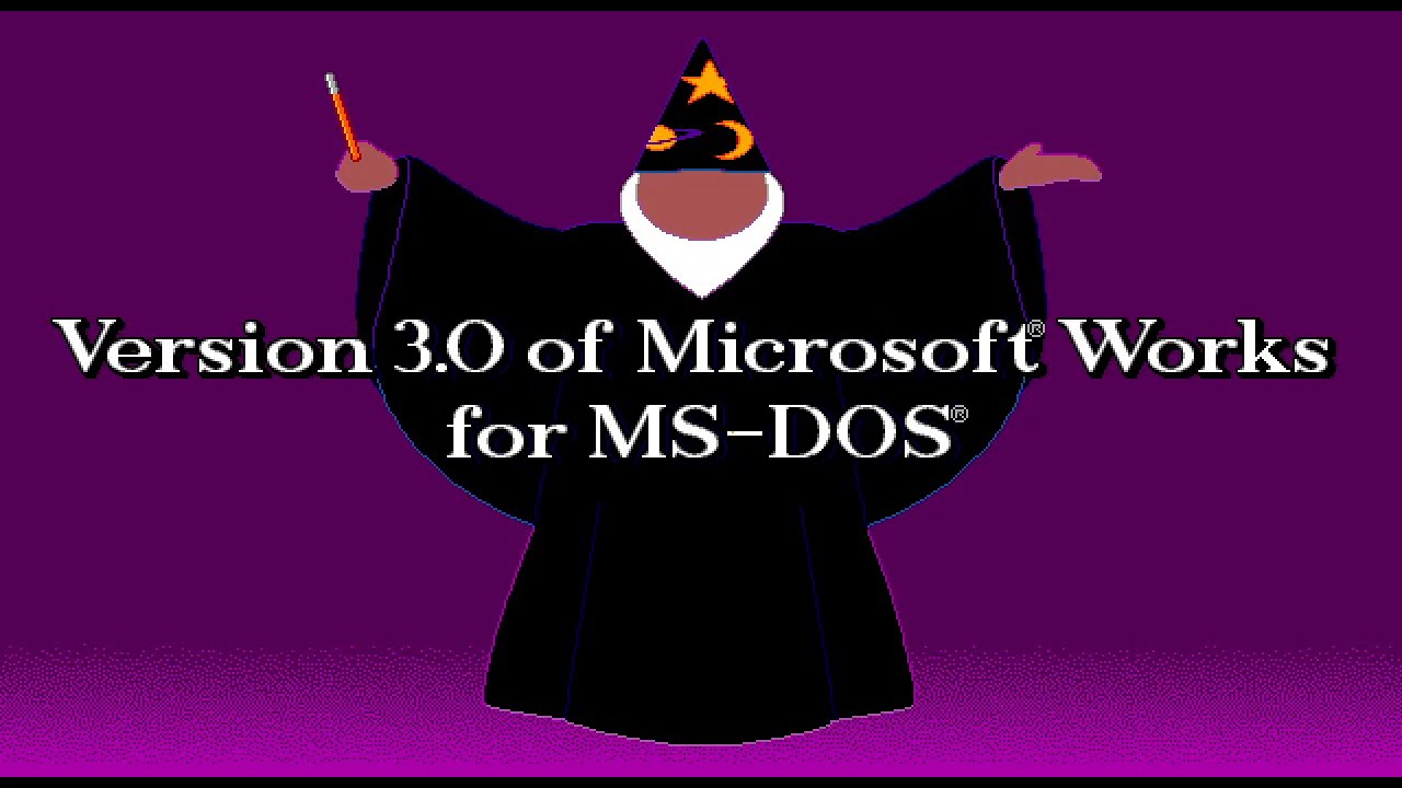 Microsoft Works 3.0 for DOS Demo - 1992/09 - YouTube