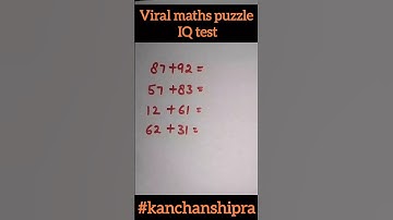 Viral maths puzzle |brain teaser  IQ test#maths #math#brainteaser #mathspuzzles#shorts #logicriddles