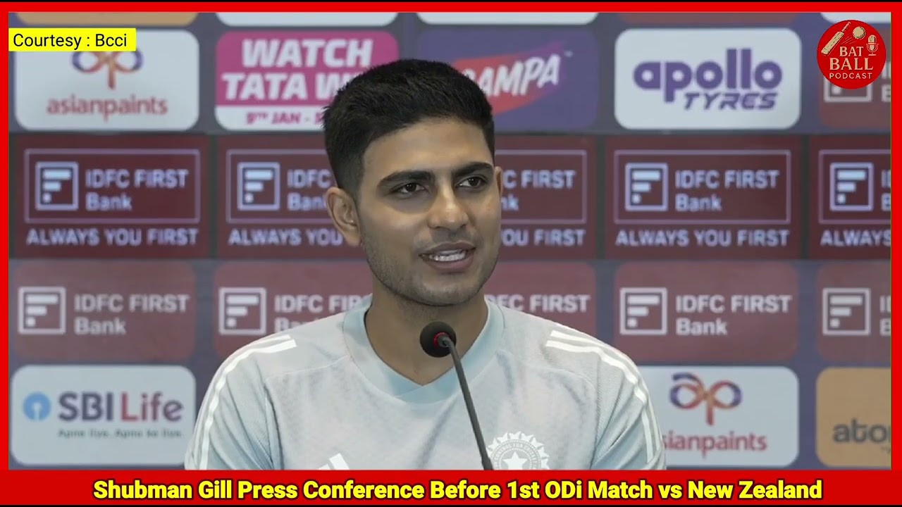 Indian Captain Shubman Gill Press Conference Before 1st ODi Match vs New Zealand