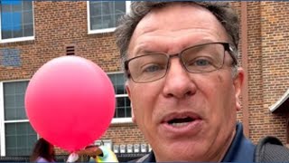 Launching research science balloons at Tyler ISD's Caldwell Arts Academy