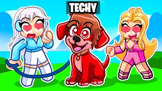 I Became a DOG in Roblox Build a Boat To Troll MY CRAZY FAN GIRLS...