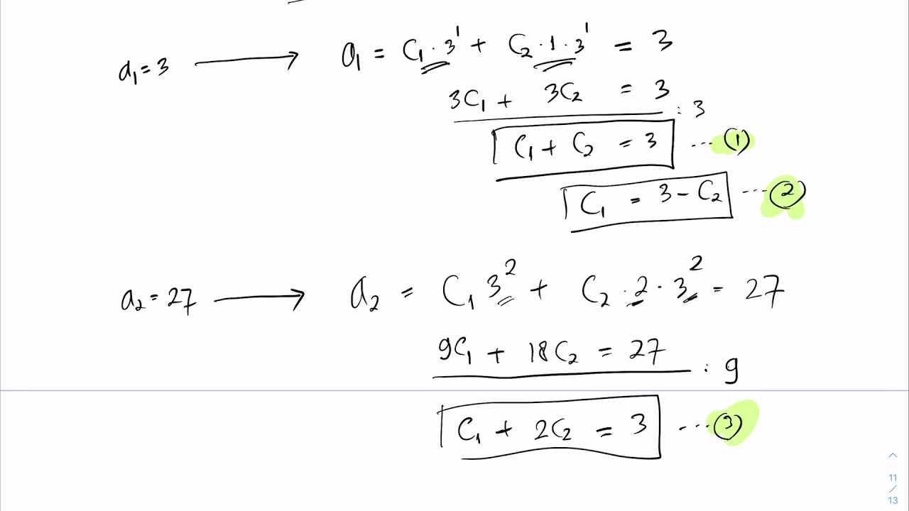 04 recurrence relation part 2 youtube