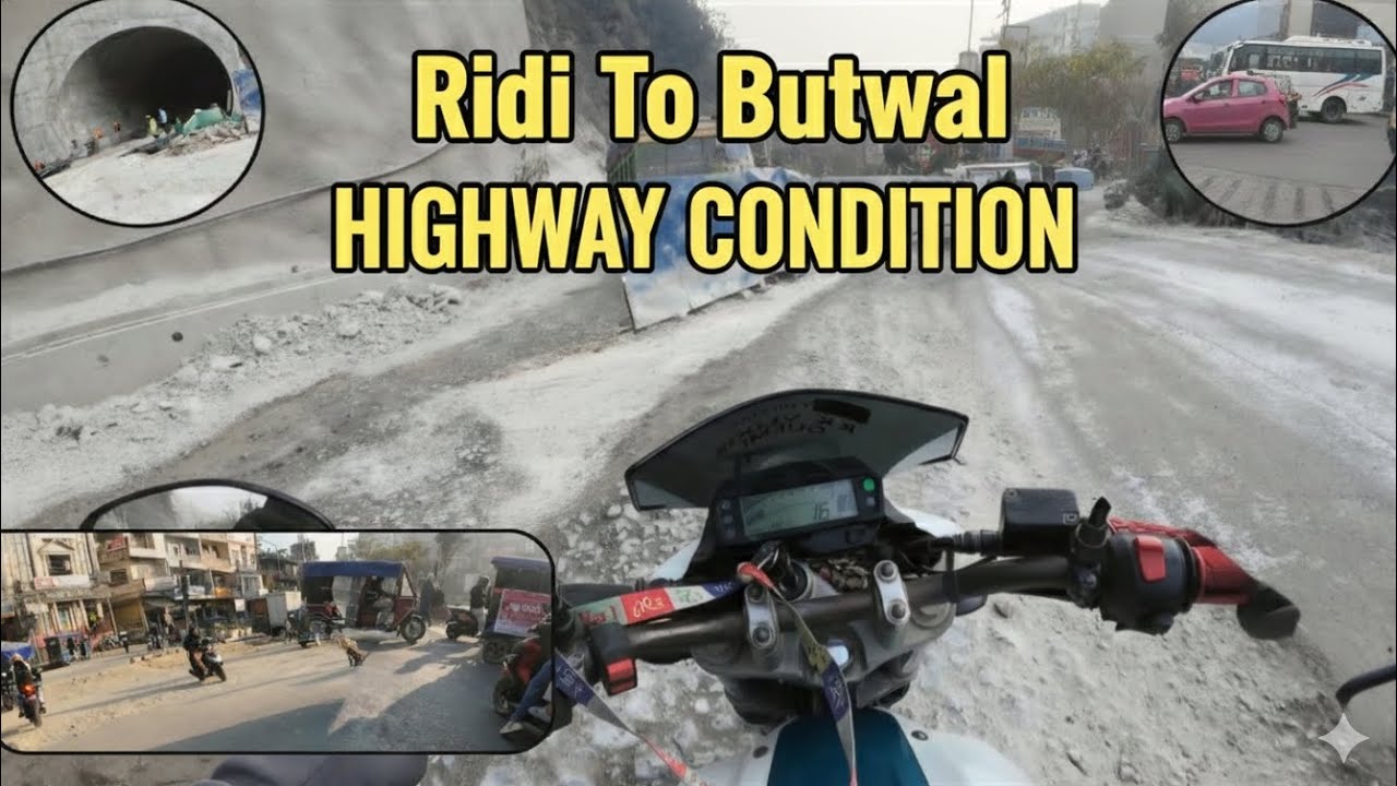 ​Ridi To Butwal Current Road Status , Dji osmo action 4 Action camera Test 