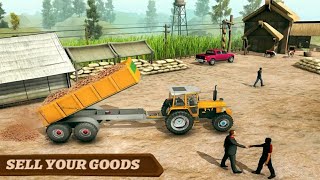 Real Tractor Farming Simulator 2019 game 🚜🐂🐑 |YouTube Gaming screenshot 4