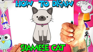 How to Draw a Siamese Cat - Really Easy Drawing Tutorial