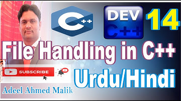 File handling in c++ programming in Urdu Hindi p14