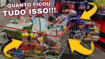MOSTRANDO E ORGANIZANDO A NOSSA COMPRA DO MÊS,QUANTO GASTAMOS?😱