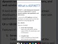 What is Asp Dot Net | C# interview Question and Answer