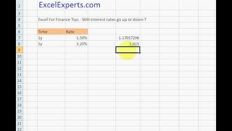 ExcelExperts.com - Excel For Finance Tips - Will interest rates go up or down ?