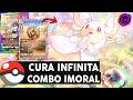 ISSO É IMORTAL!! COMBO DE CURA INSANO RECUPERA A VIDA DO TIME TODO | POKEMON TCG POCKET