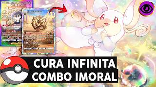 ISSO É IMORTAL!! COMBO DE CURA INSANO RECUPERA A VIDA DO TIME TODO | POKEMON TCG POCKET