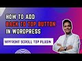How to Add Back to Top Button in WordPress Before It's Too Late! #muntasirhasnat