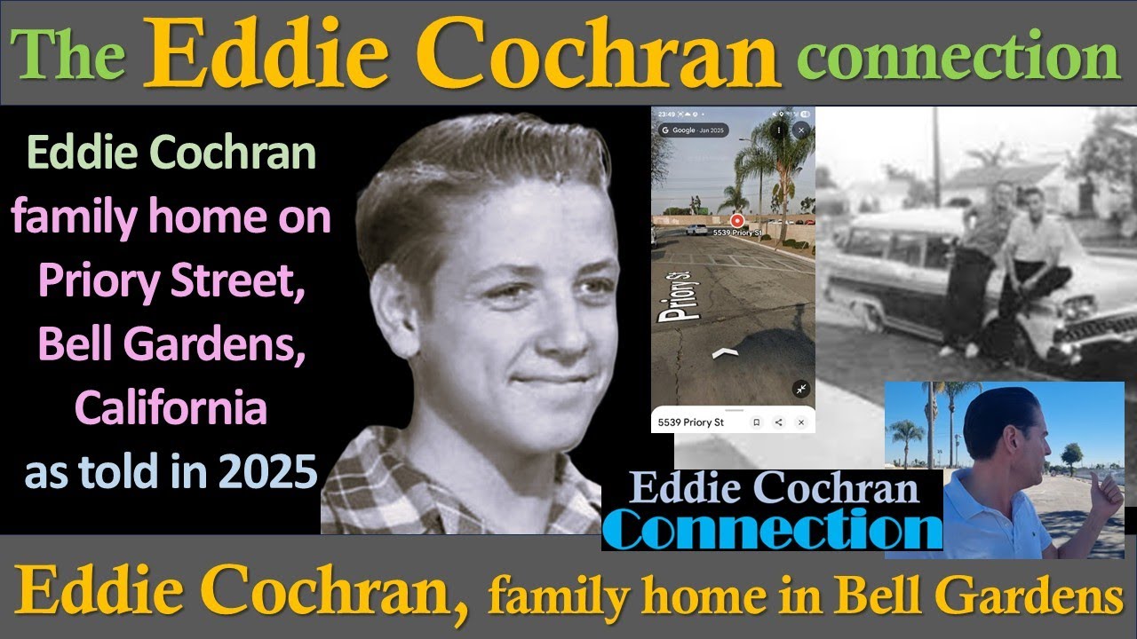 Eddie Cochran | Family home on Priory Street, Bell Gardens, California | 2025