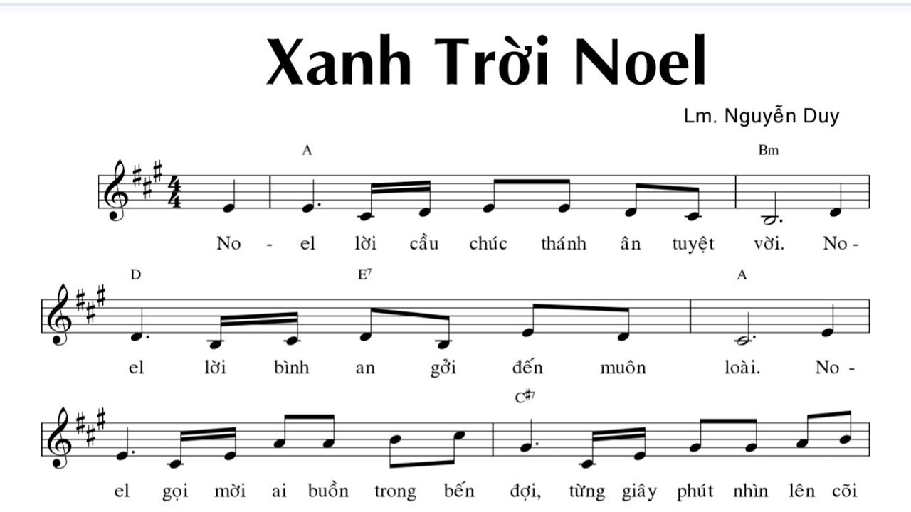 XANH TRỜI NOEL - LM NGUYỄN DUY - Trình bày Angelo Band  - ( KL -  Vọng GS )