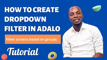 How to create dropdown filter in Adalo