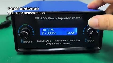 CRI250 diesel fuel piezo injector tester