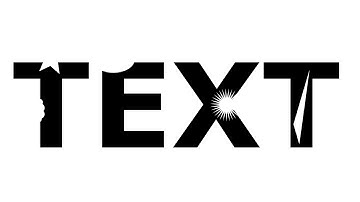 Cut Shape Out of Text - Inkscape Tutorial