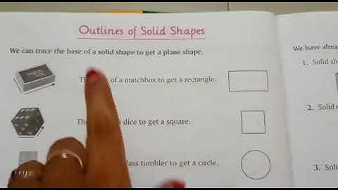 Std 2 Maths ch 10 More about shapes continue from outlines of solid shapes