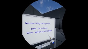 Handwriting recognition and morphing in virtual reality