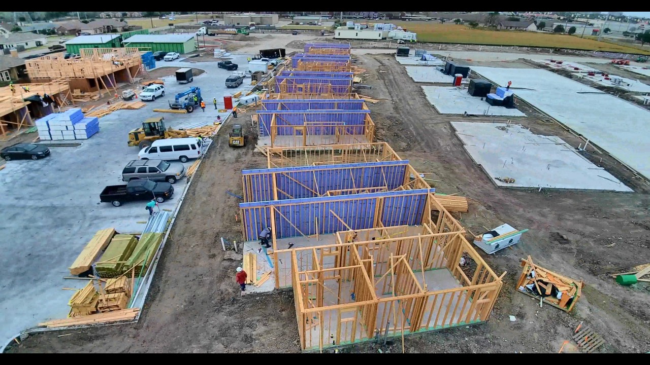 Razor Construction Woodbend Townhomes Day 11 YouTube