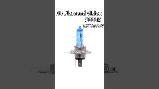 Upgrade your vehicle’s lighting game with the H4 Diamond Vision 5000K 12V 60/55W headlight bulb!