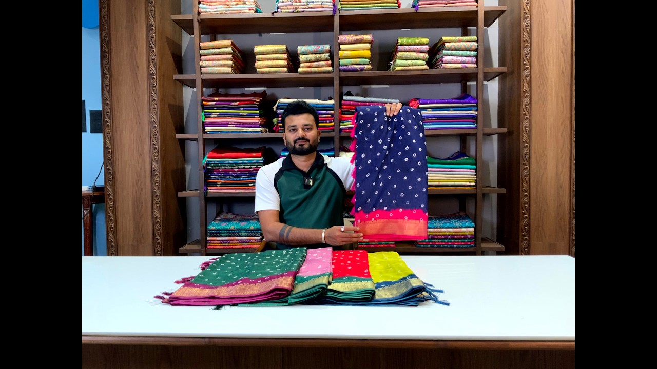 EP 108 Bandhej Printed Dola Silk Saree Just Only 750 COD Available || Free Shipping