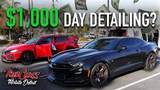 HOW MUCH MONEY CAN YOU REALLY MAKE DETAILING CARS?? TOPCLASS DETAIL