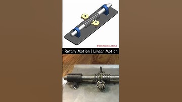 Rotary Motion to Linear Motion Mechanism #animation #solidworks  #3dcad  #mechanicaldesign