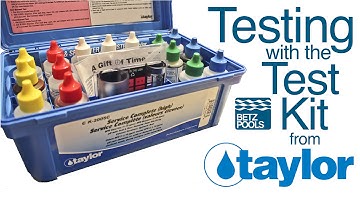 Testing with the Taylor Test Kit