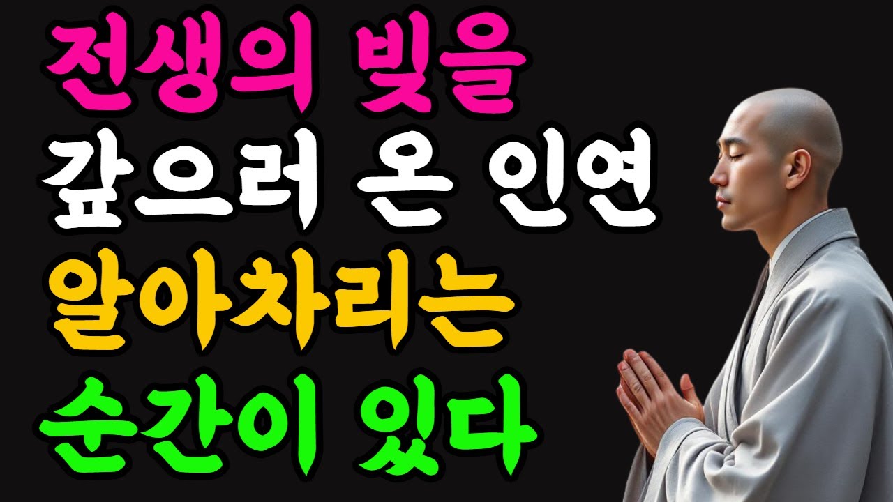 전생의 빚을 갚으러 온 인연, 알아차리는 순간이 있다#부처님말씀 #불교명상 #전생의인연 #전생의빚 #업장소멸#인연의비밀 #마음수행 #부모와자식 #깨달음의길