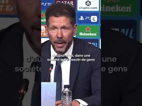🥹💞 Le magnifique hommage de Diego Simeone à Griezmann #football #sports #ldc