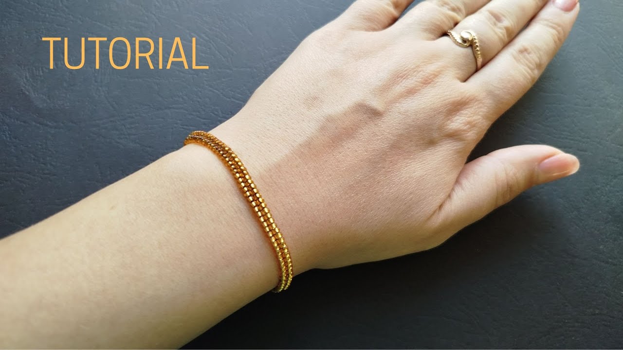 Easy Beaded Bracelet tutorial for beginners, Seed Bead Bracelet ...