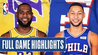 LAKERS at 76ERS | FULL GAME HIGHLIGHTS | January 25, 2020