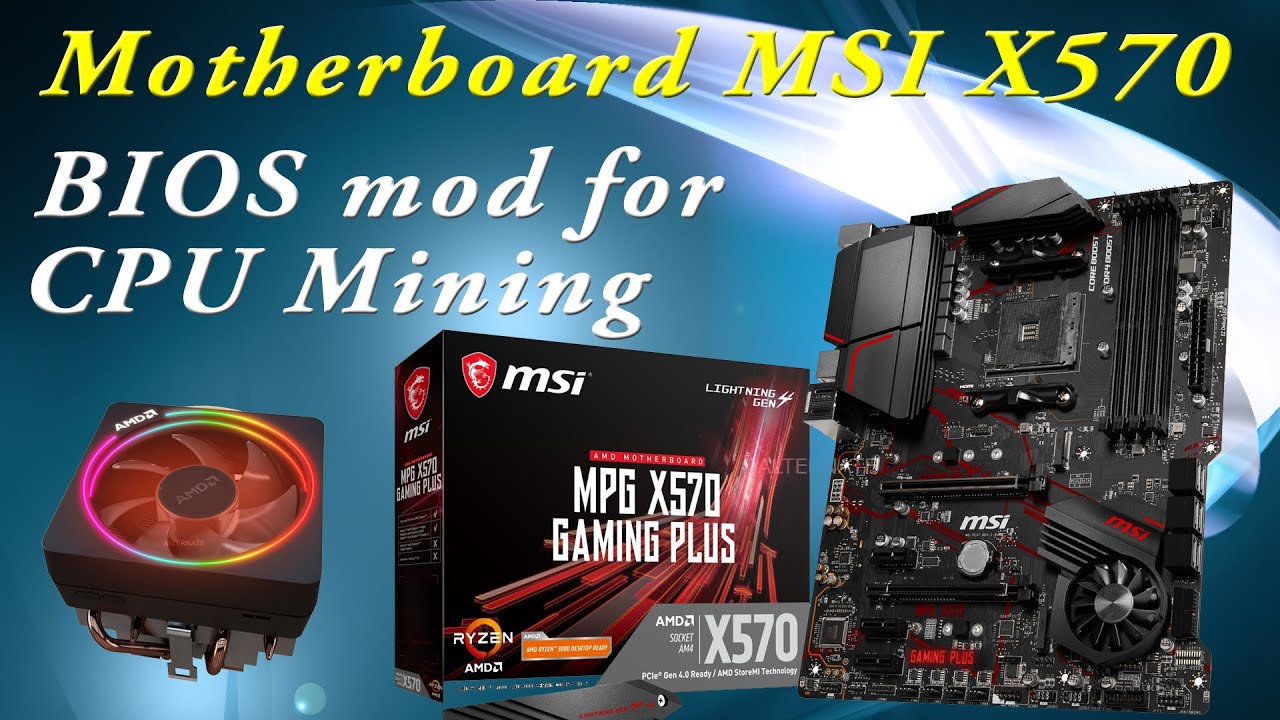  New  Bios Mod for Raptoreum CPU Mining - Msi x570 / Ryzen 9 - 3900x
