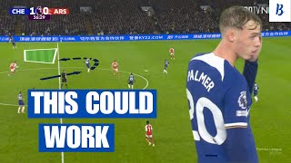 Cole Palmer - Analysis as a centre forward (vs Arsenal)