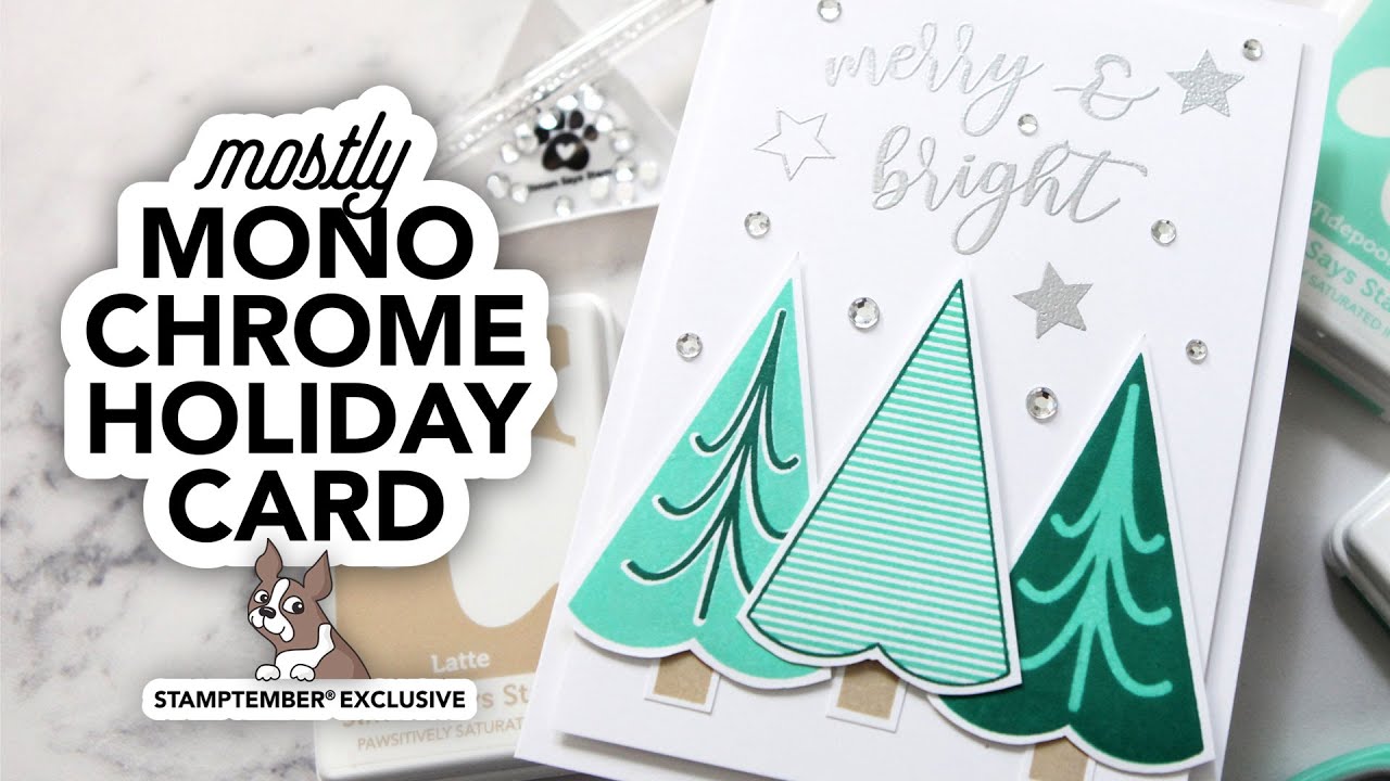 Monochromatic cards really pack a design punch! (A fun STAMPtember exclusive!)